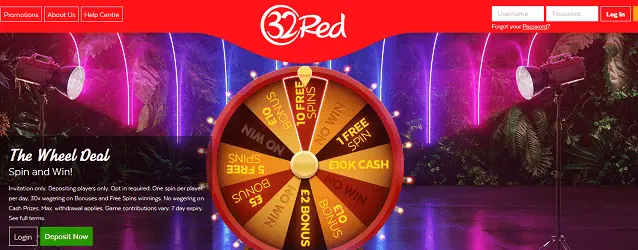 32 Red Free Spins