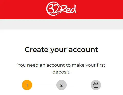 Registration at 32Red UK